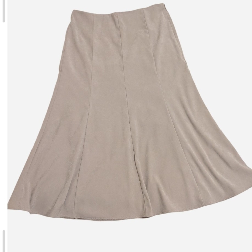 Pre-owned Norton McNaughton Taupe A-Line Skirt